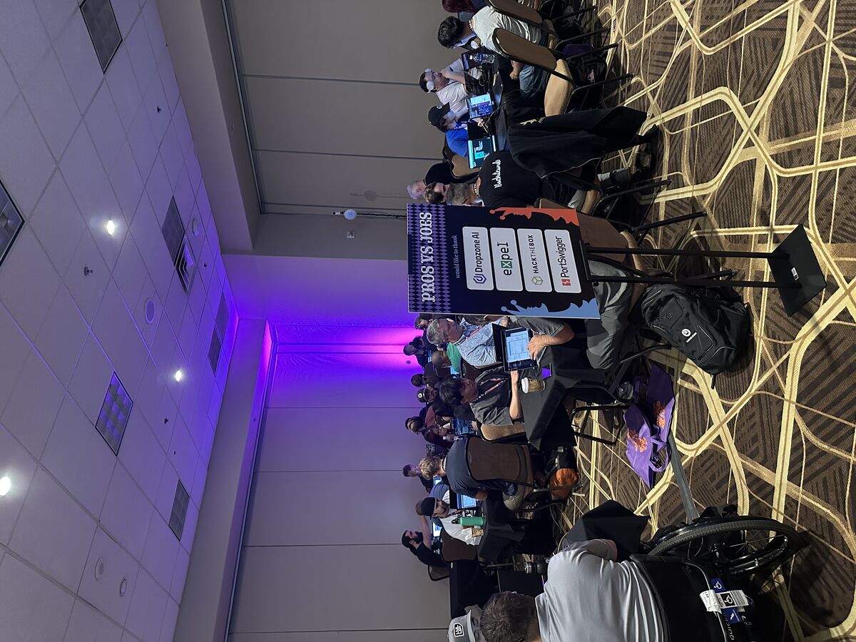 Pros vs Joes event, sponsored by PortSwigger and others
