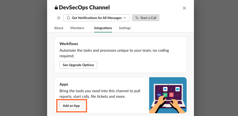 Adding a Burp Suite DAST app to Slack