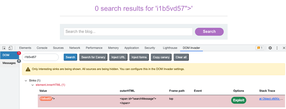 Testing for DOM XSS with DOM Invader