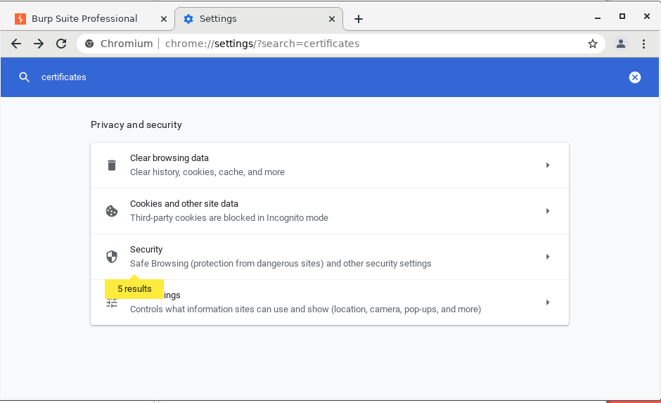 Chrome manage certificates