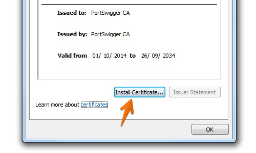 IE install CA certificate