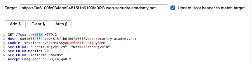 Payload for identifying whether tags are permitted