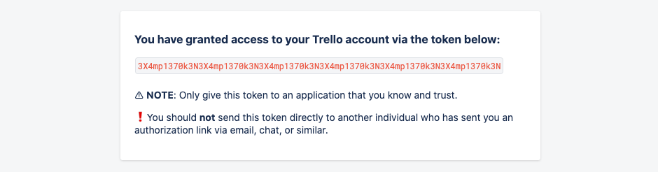 Getting your Trello access token