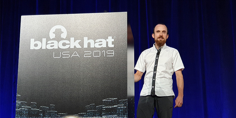 James Kettle presenting at Black Hat 2019