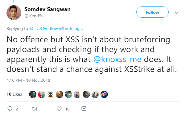 XSStrike on