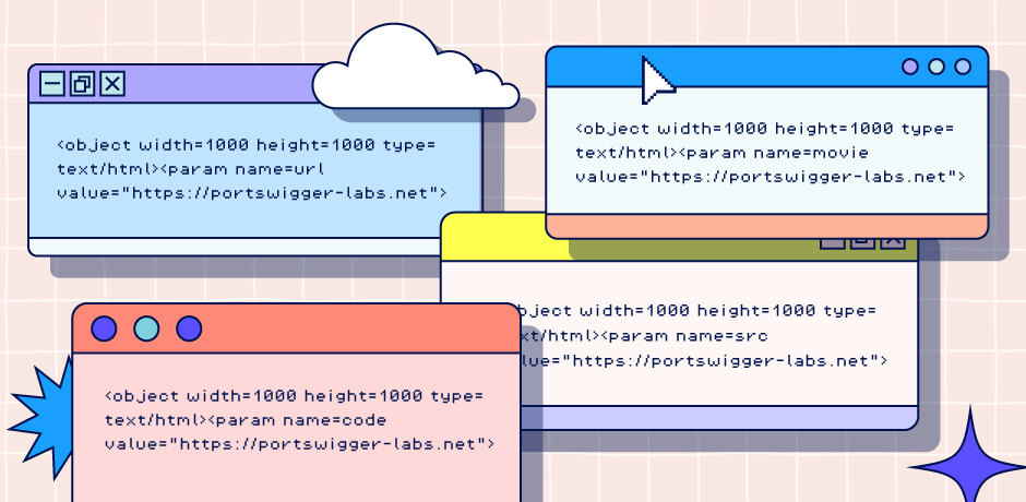 Illustration of UI windows showing the code in the article