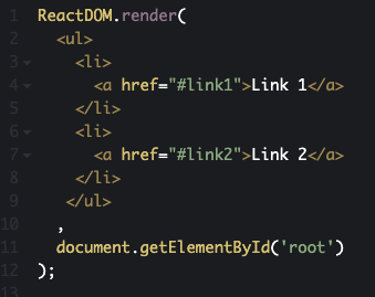 Example ReactJS script.
