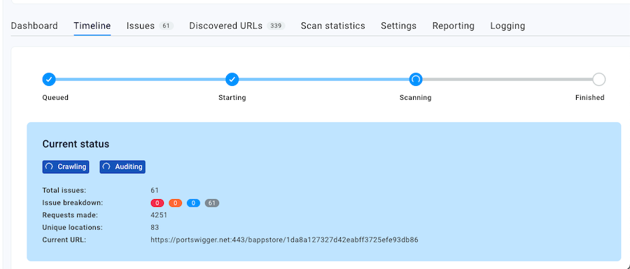 Parallel crawl and audit during scans