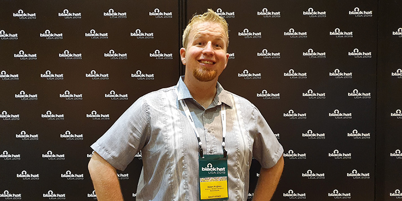 Adam Kujawa at Black Hat 2019 (Image: PortSwigger Ltd)