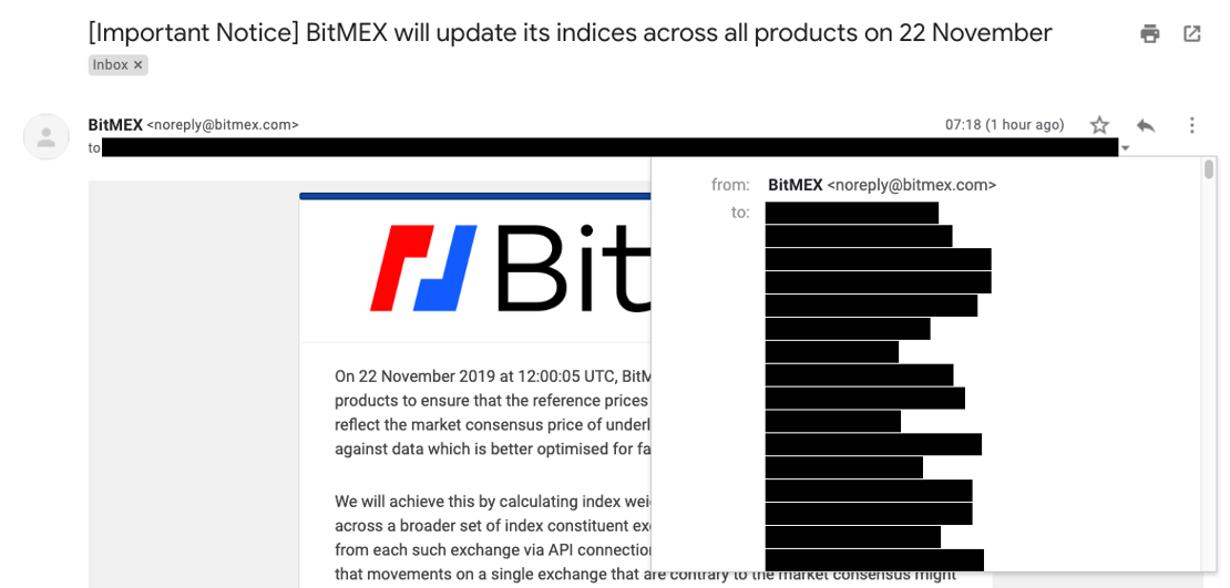 BitMEX has exposed the email addresses of at least 999 users