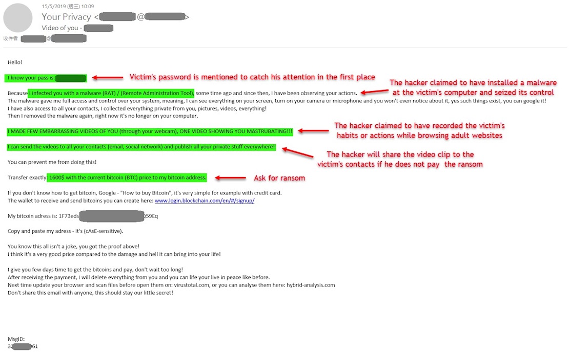 email spam examples