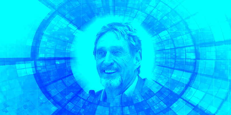 John McAfee pulled focus on encryption over the weekend