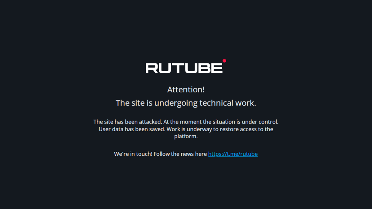 RuTube hack: Russian video platform denies loss of source code following  cyber-attack | The Daily Swig