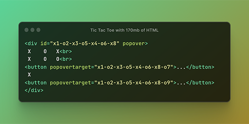 Tic Tac Toe Game using HTML CSS & JavaScript