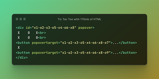 TIC TAC TOE – Javascript