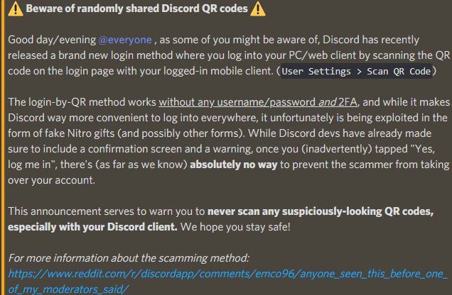 O link do Discord é :  Código