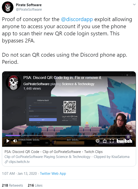 O link do Discord é :  Código
