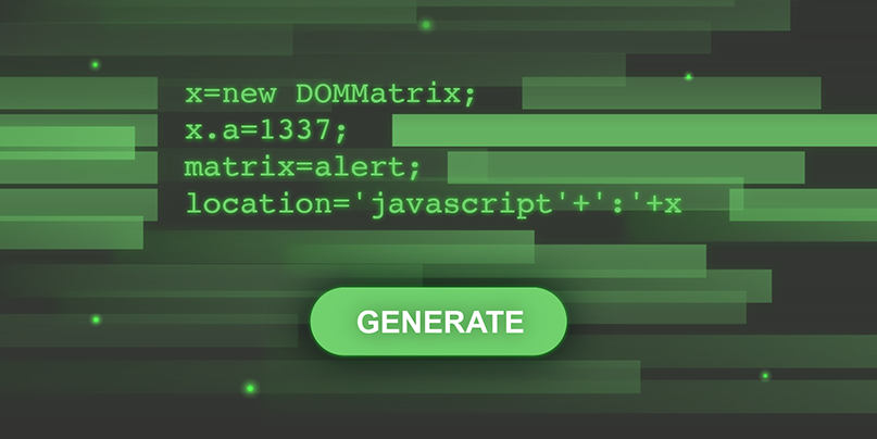 JavaScript without parentheses using DOMMatrix