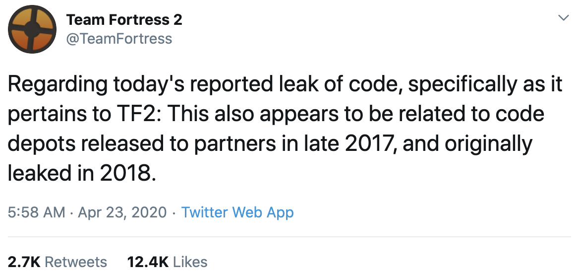 CS:GO, Team Fortress 2 source code leak no cause for alarm – Valve