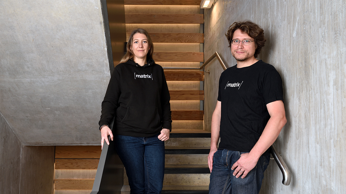 Amandine La Pape and Matthew Hodgson, co-founders of Matrix