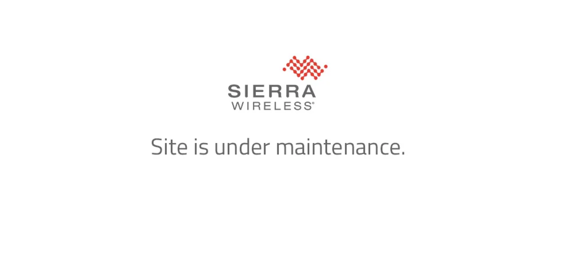 The Sierra Wireless website has been down since March 20