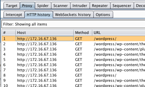 Burp Suite Wordpress