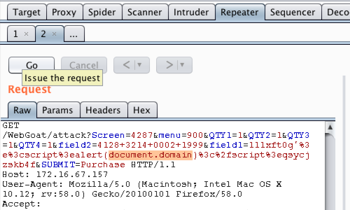 burp suite kali manually send request mode